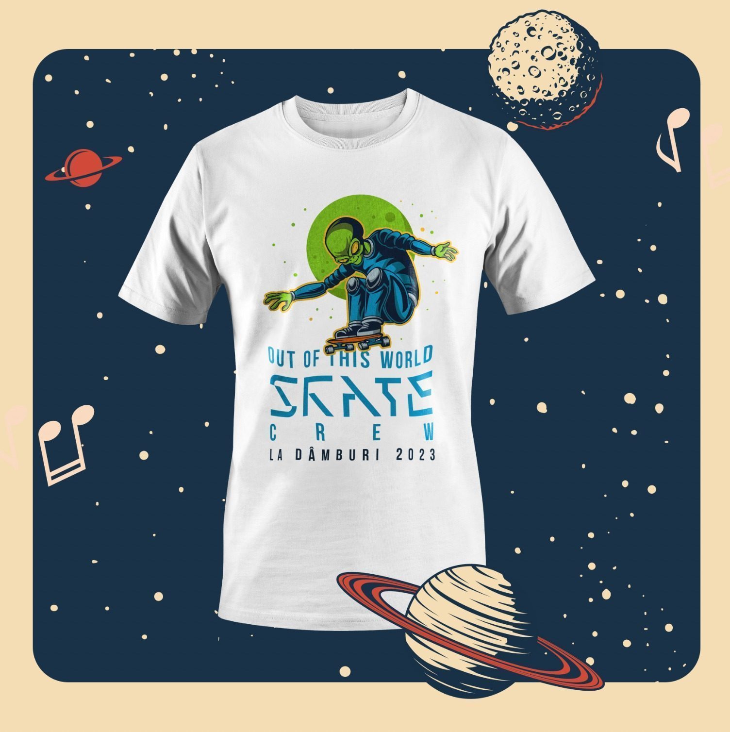 T-Shirt – Out of this world skate crew